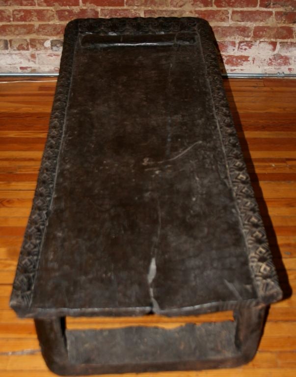 20th Century African Royal Cameroon Ceremonial Bed with Carved Buffalo Heads