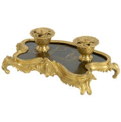 A Fine French Louis XVI Gilt Bronze Inkstand