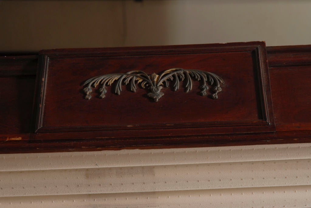 A Sheraton Carved Mahogany Canopy Bed Mcintire School Salem Mass For Sale 3