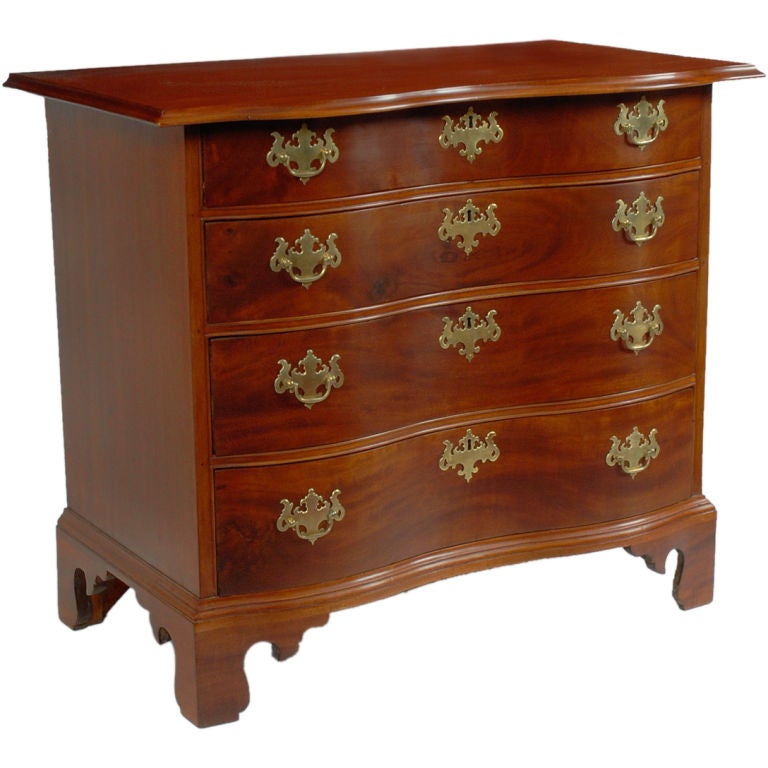 A Diminutive Chippendale Mahogany Chest of Drawers For Sale