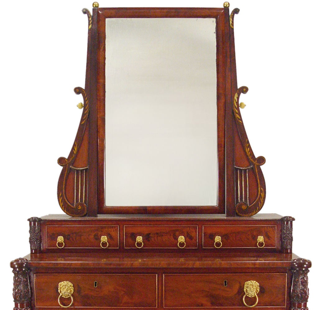 This impressive bureau, which is attributed to the cabinetmaker Nathaniel Appleton, Junior, exhibits the appealing proportions, high quality construction and the distinctive carving associated with the very best cabinetmakers of Salem,