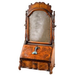 A fine Dutch Rococo mirror-back dressing or writing box