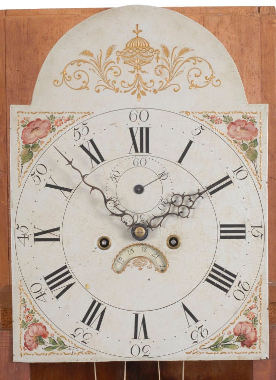 18th Century and Earlier A Rare Chippendale Mahogany Tall Clock, Newport, Rhode Island
