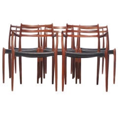 Teak Dining Chairs by J.L. Moller