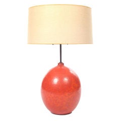 Blood Orange Ceramic Lamp by Marcello Fantoni