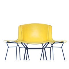 Lemon Yellow Stools designed by Harry Bertoia