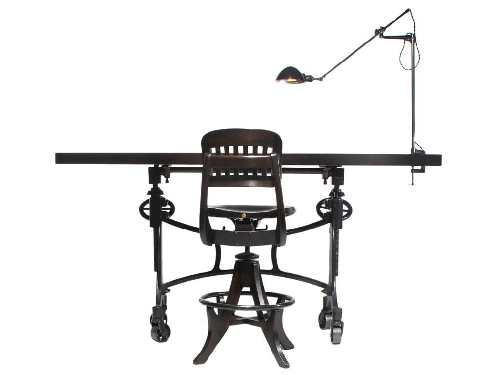 Adjustable Industrial Table Hamilton USA For Sale 1