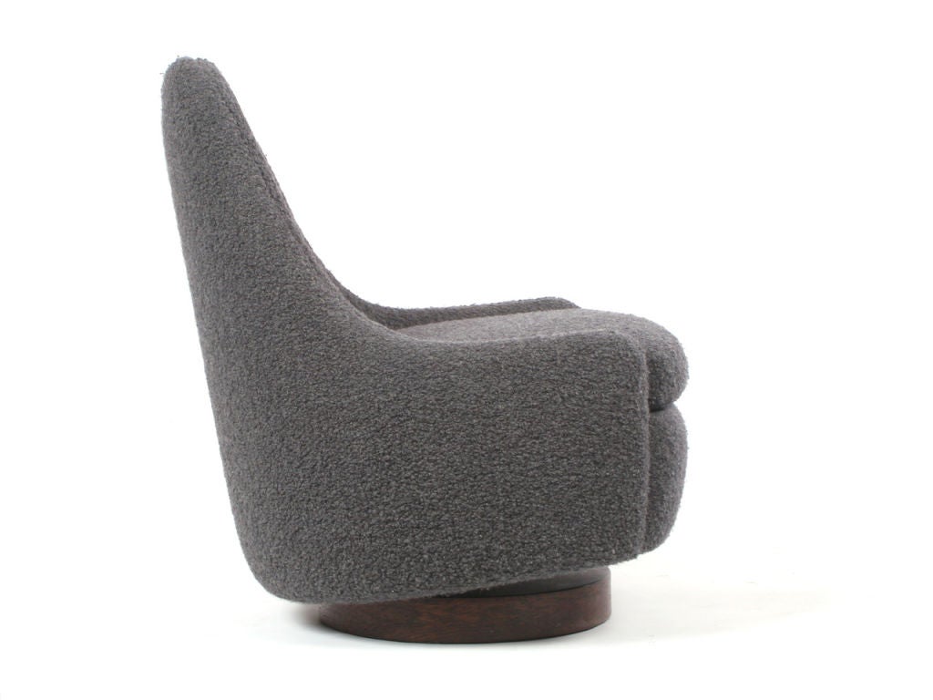 Rock and Swivel Slipper Chair designed by Milo Baughman 1