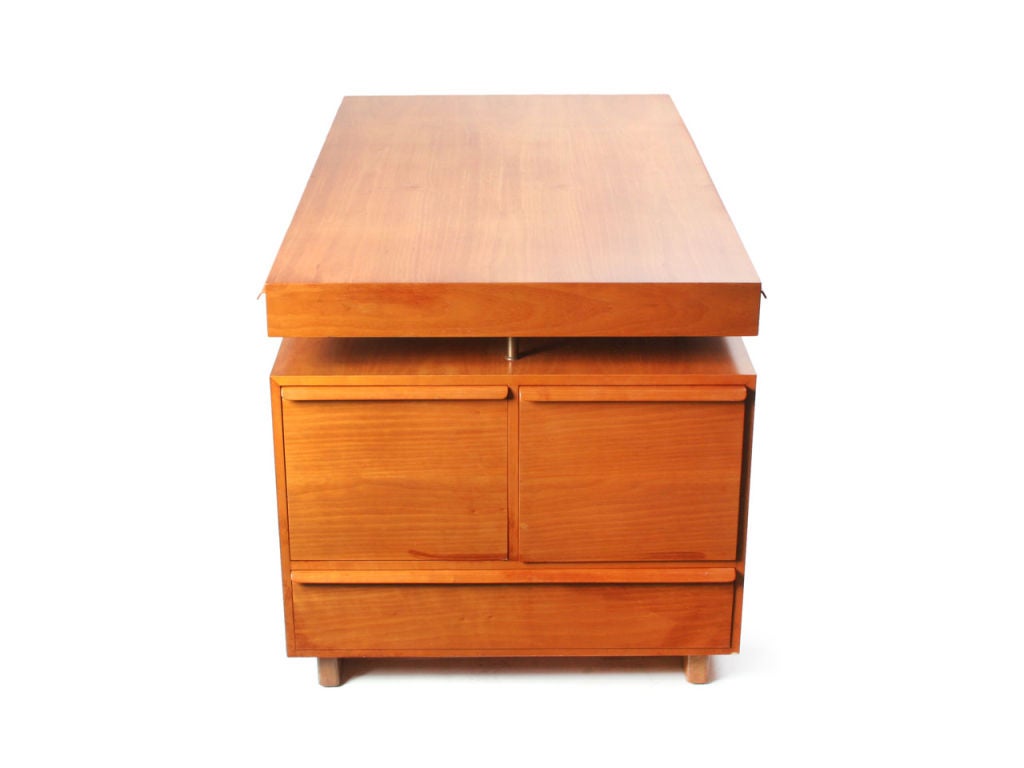 Mid-20th Century Floating Top Partners Desk by Edward Wormley