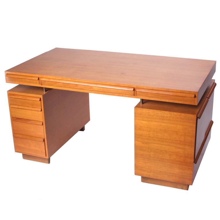 Floating Top Partners Desk by Edward Wormley
