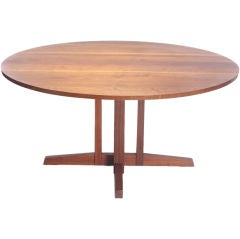 the Frenchman's Cove Round Table by George Nakashima