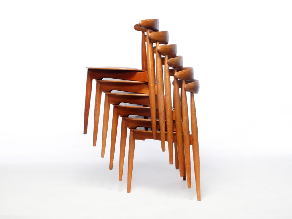 Danish The Heart Chair by Hans J. Wegner