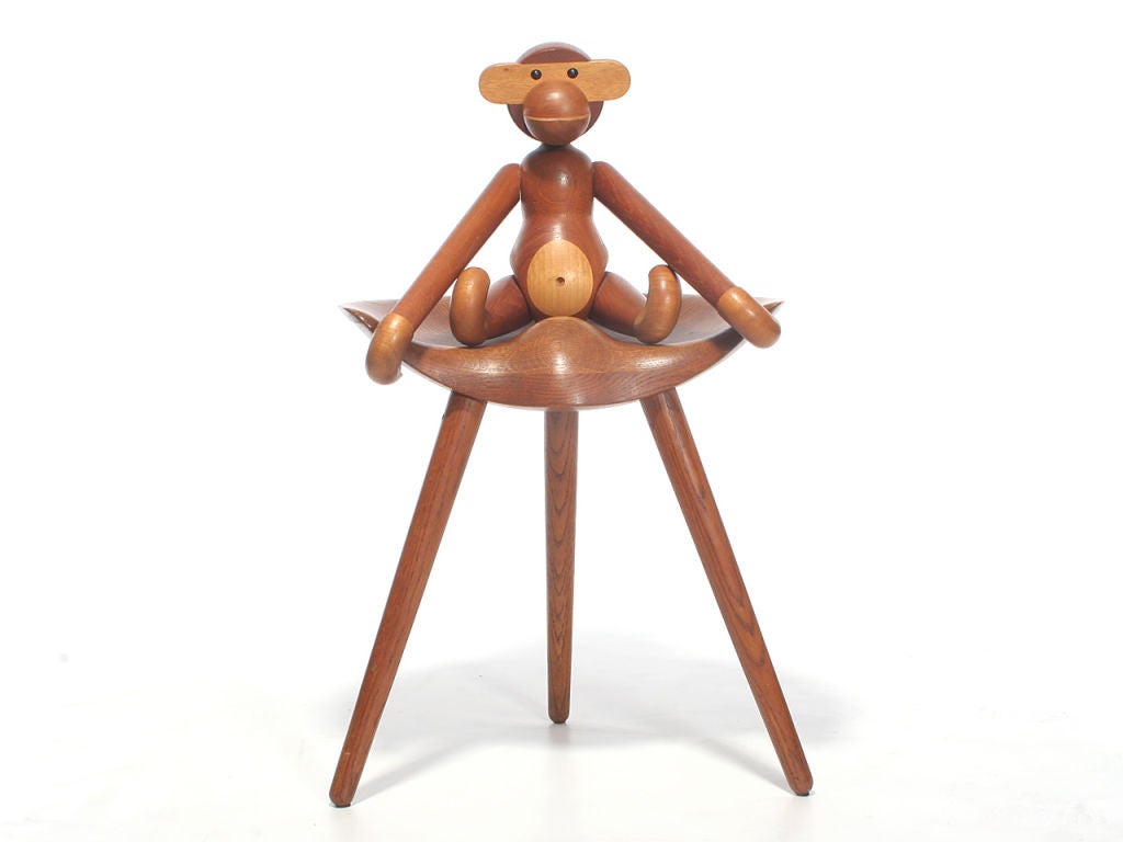 Mid-20th Century Articulated Monkey by Kay Bojesen