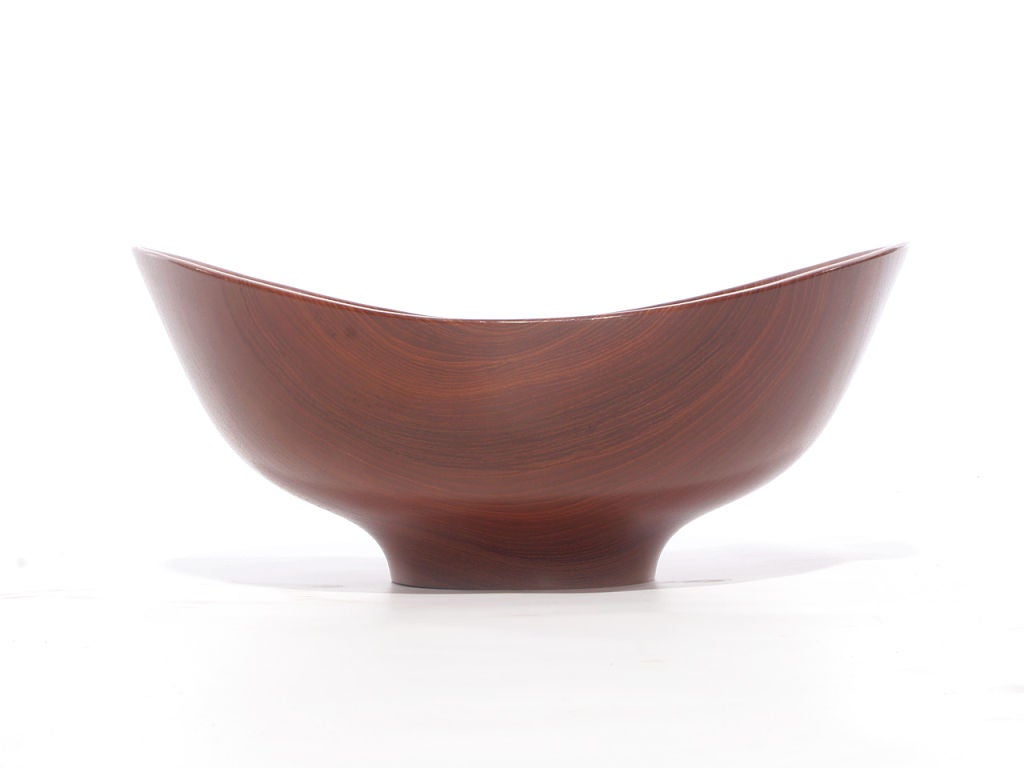 Scandinavian Modern 1950s Danish Teak Salad Bowl by Finn Juhl for Kay Bojesen For Sale