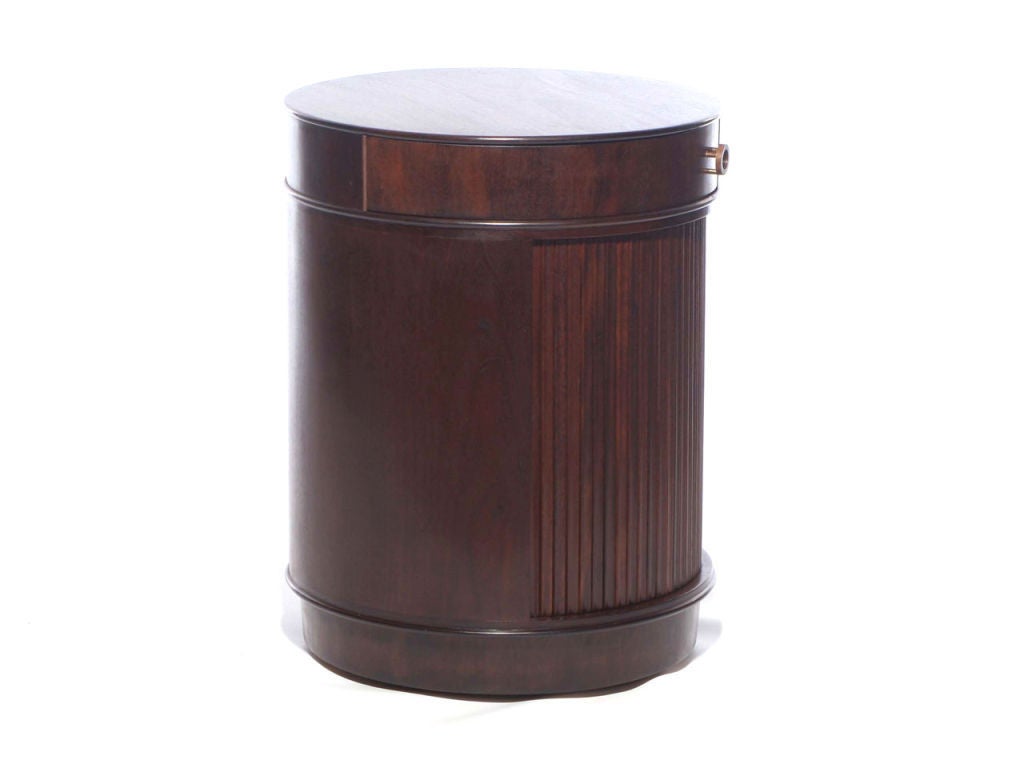 American Tambour Drum Cabinet by Edward Wormley For Sale