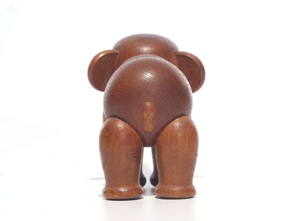 Oak Elephant by Kay Bojesen In Excellent Condition In Sagaponack, NY