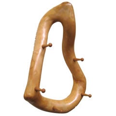 Vintage Biomorphic  Five Peg Hanger