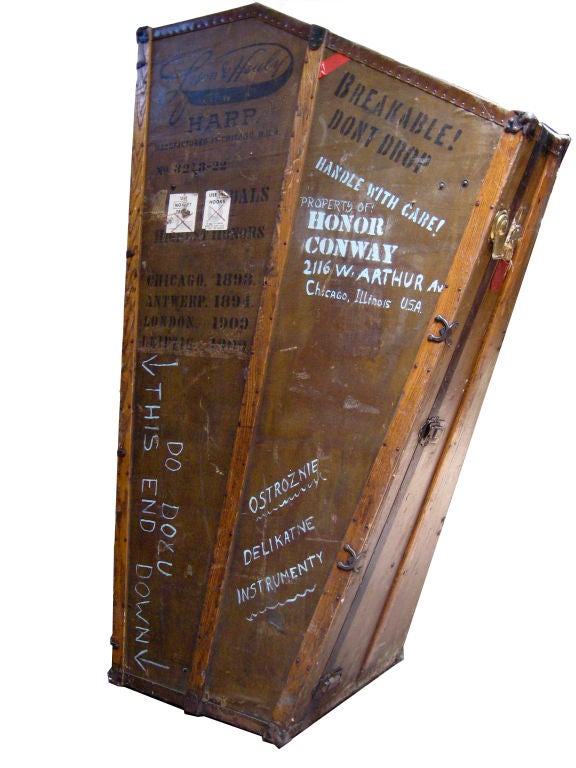 American Early 20th Century Harp Case