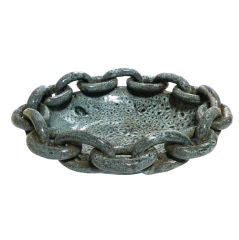 Vallauris Ceramic Chain Link Bowl