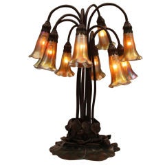 Tiffany Studios 10-Light Lily Table Lamp