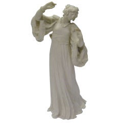 Sevres Porcelain  Figure of Loie Fuller by Agathon Leonard