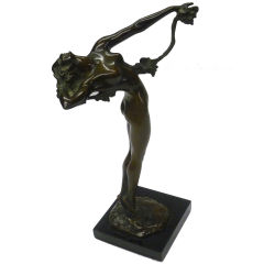 Harriet Frishmuth Bronze Sculpture of "The Vine"