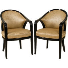 Art Deco Armchairs by Paul Follot