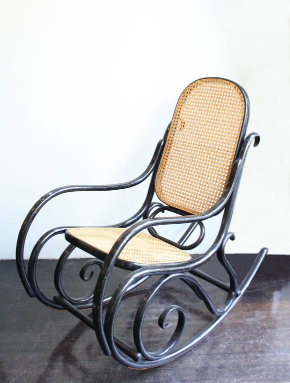 Original Thonet rocking chair.  The first 