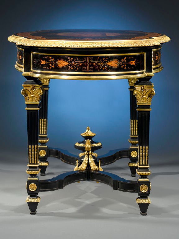 French Charles-Guillaume Diehl Center Table