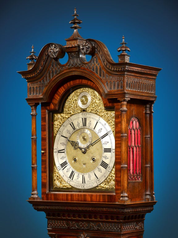 18th Century and Earlier Chinese Chippendale Clock