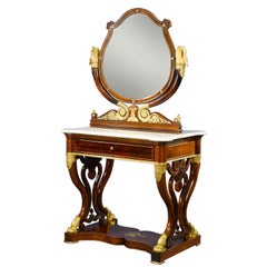 Antique French Double Dressing Table