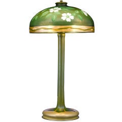 Antique Tiffany Studios Intaglio Favrile Table Lamp