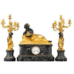 French Clock Garniture (3-piece)