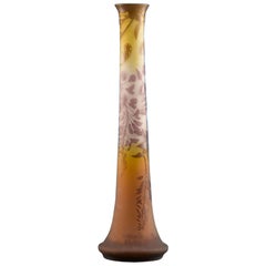 Vase en verre Cameo d'Emile Gallé