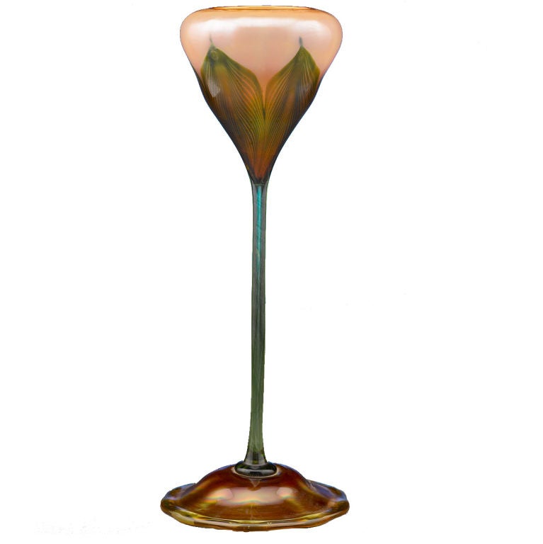 Tiffany Studios Favrile Glass Floriform Vase