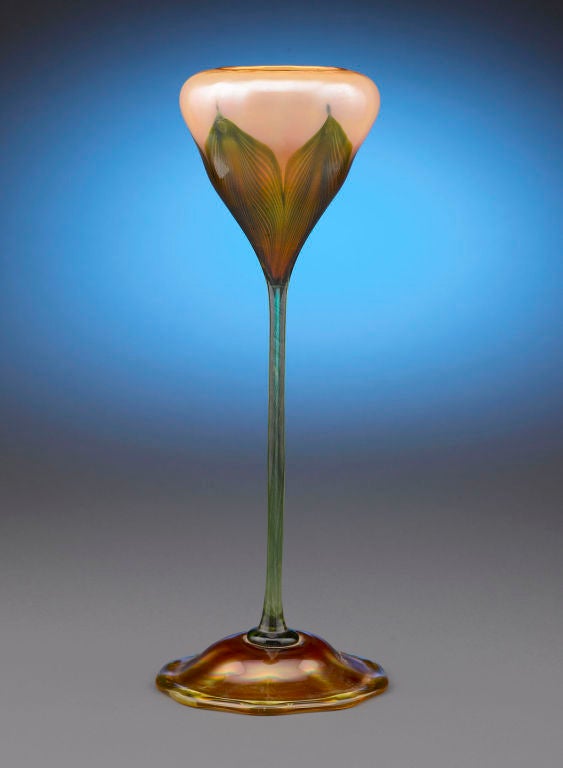 Tiffany Studios Favrile Glass Floriform Vase