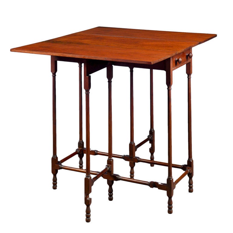 Drop Leaf Mahogany Table by Tiffany Studios