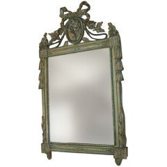 French Mirror with Ribbon Ornamentation