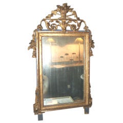 Antique French Mirror with a Garden Motif