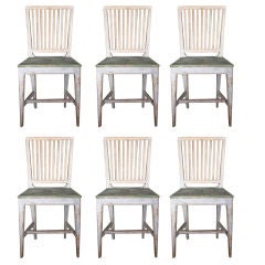 Set of 6 Gustavian Chairs