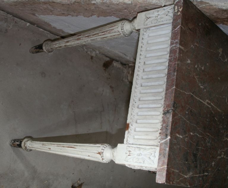 French Marble Top Console
