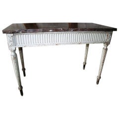 French Marble Top Console