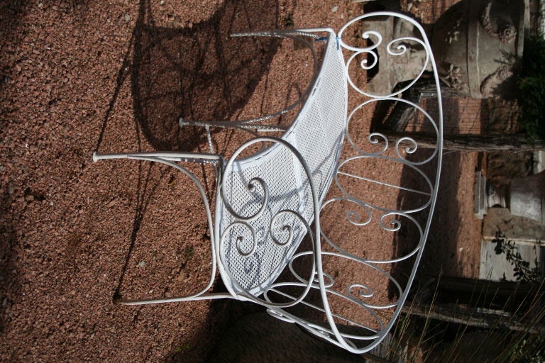 French Iron Garden Bench