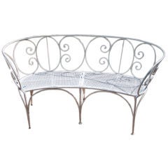 French Iron Garden Bench