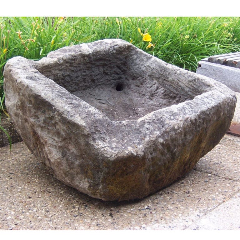 19th Century Stone Trough Planter