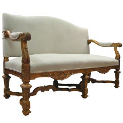 Antique Late 19th Century English Gilt Settee *SATURDAY SALE*