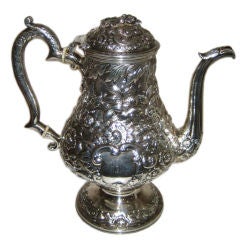 S. Kirk Coin Silver Coffee Pot