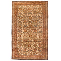 Antique Oversize 19th Century Persian Malayer Carpet