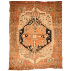 Antique 19th Century Persian Serapi Carpet