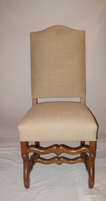 Set of Six French 1920's Os D' Mouton Dining Chairs